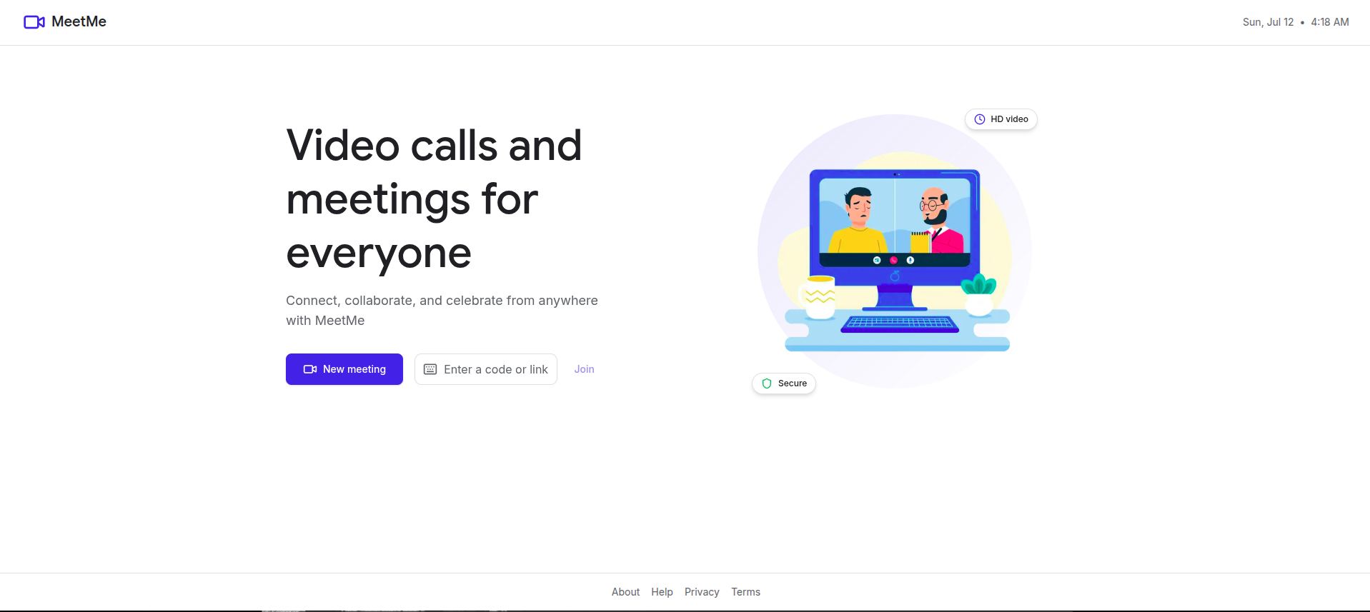 MeetClone - Minimal Zoom
