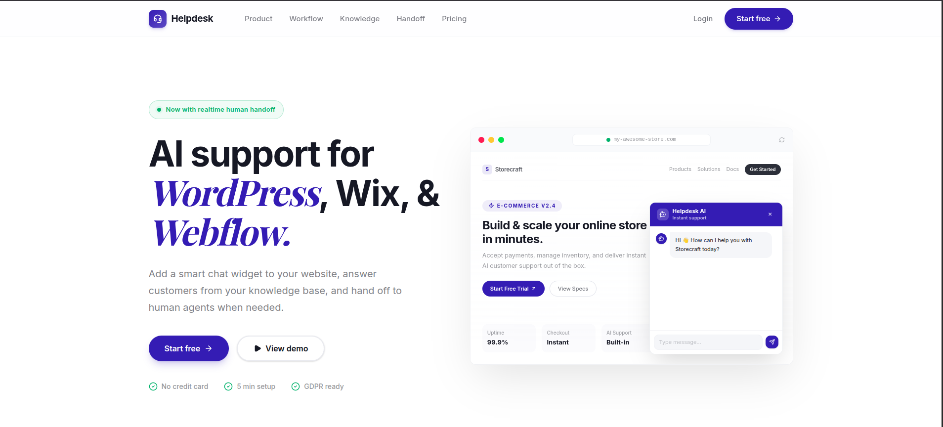 HelpDesk — AI-Powered Customer Support